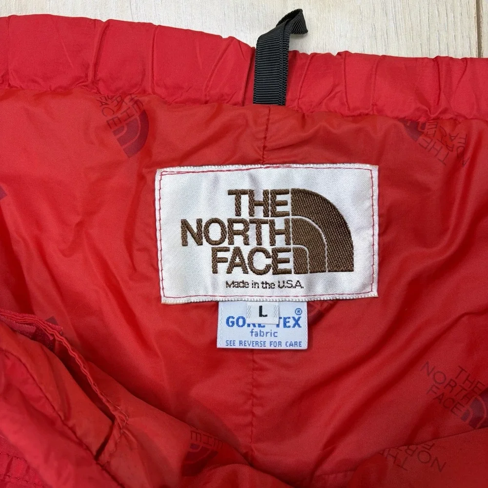 VTG 80s The North Face Gore-Tex Nylon Pants Mens Large Red USA Made